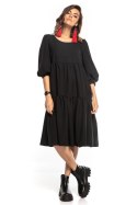 Sukienka Model T352/3 Black - Tessita Tessita Sukienka Model T352/3 Black - Tessita Tessita