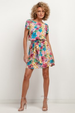 Sukienka Model T390/1 Big Muticolor Flowers - Tessita Tessita