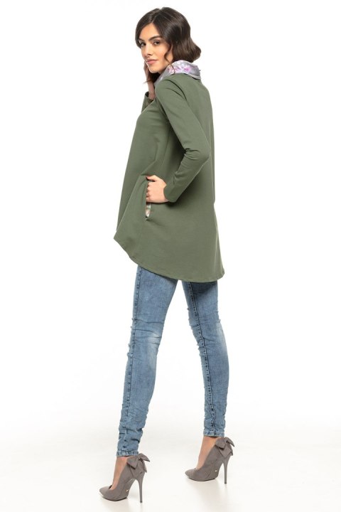 Tunika Model T277/2 Green/Flowers - Tessita Tessita Tunika Model T277/2 Green/Flowers - Tessita Tessita