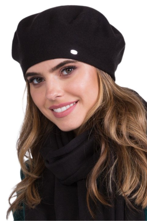 INEZZ beret damski kolor czarny - Kamea Kamea