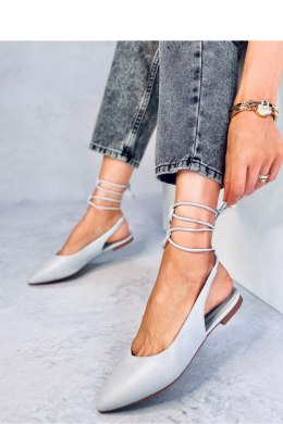 Baleriny z odkrytą piętą wiązane JODY GREY - Inello Inello