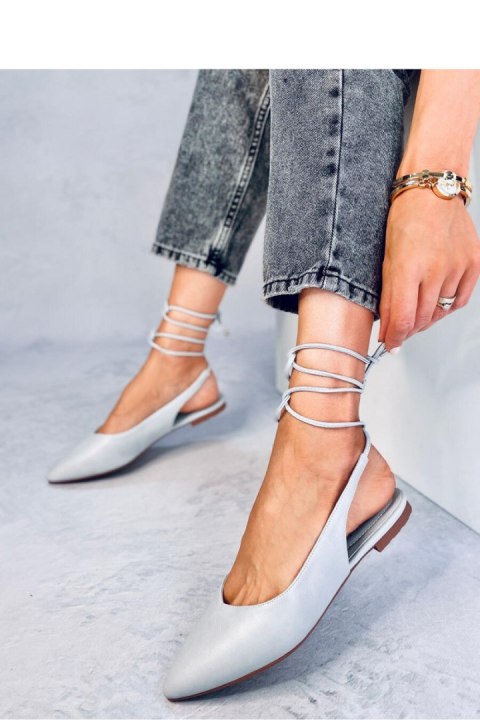 Baleriny z odkrytą piętą wiązane JODY GREY - Inello Inello