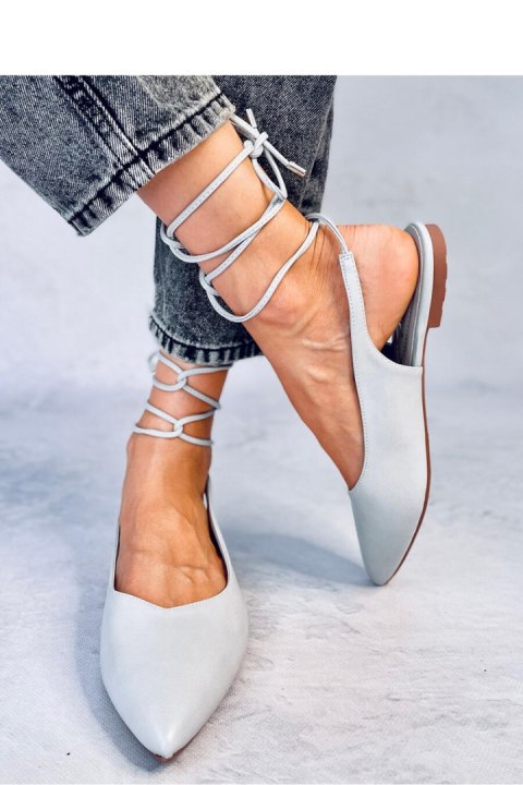 Baleriny z odkrytą piętą wiązane JODY GREY - Inello Inello