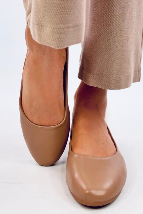 Baleriny ze skórzaną wkładką TOVA KHAKI - Inello Inello Baleriny ze skórzaną wkładką TOVA KHAKI - Inello Inello