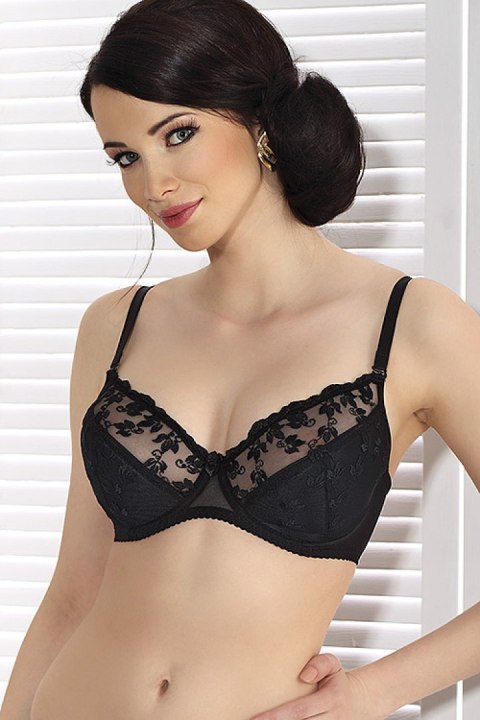 Biustonosz Soft Biustonosz Semi Softl Model 042 Black - Jarpol Jarpol Biustonosz Soft Biustonosz Semi Softl Model 042 Black - Jarpol Jarpol