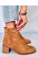 Botki na obcasie klasyczne ANNIE CAMEL - Inello Inello