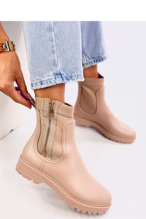 Kalosze damskie sztyblety BELOW BEIGE - Inello Inello Kalosze damskie sztyblety BELOW BEIGE - Inello Inello