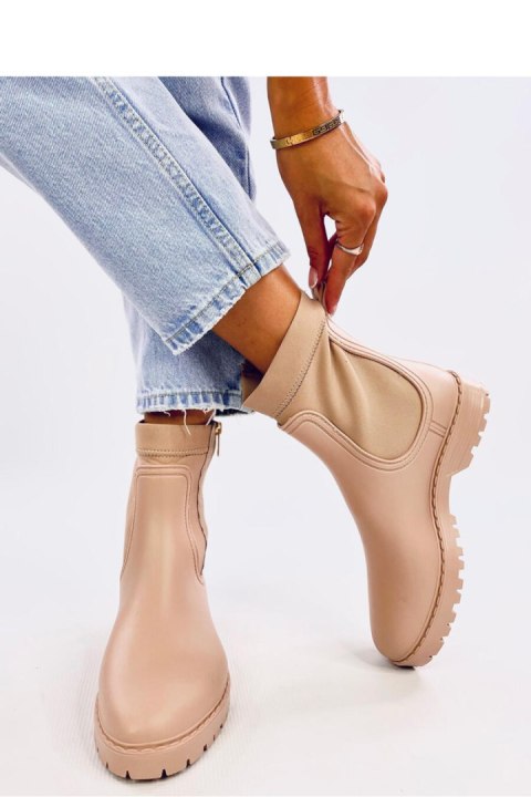 Kalosze damskie sztyblety BELOW BEIGE - Inello Inello Kalosze damskie sztyblety BELOW BEIGE - Inello Inello