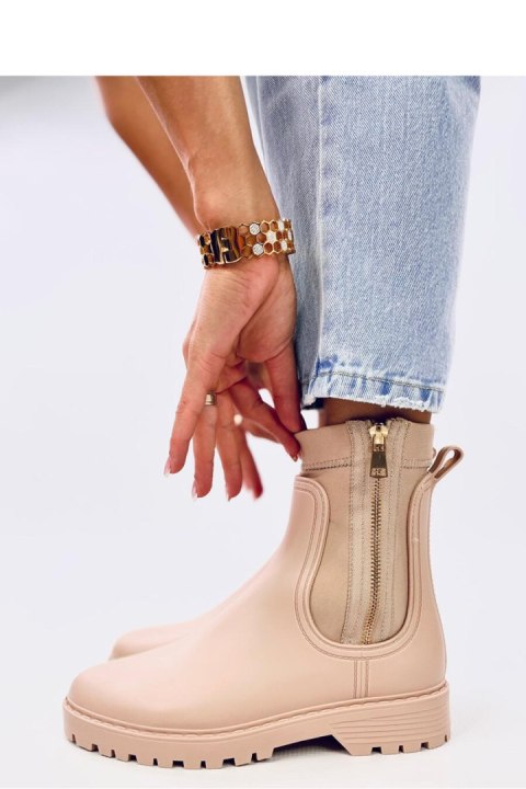 Kalosze damskie sztyblety BELOW BEIGE - Inello Inello Kalosze damskie sztyblety BELOW BEIGE - Inello Inello