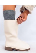 Kalosze matowe damskie MENESS WHITE - Inello Inello