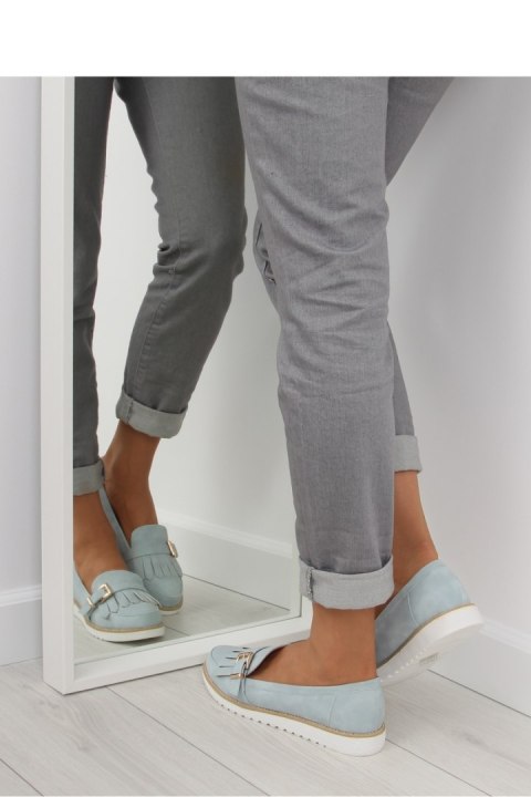 MOKASYNY DAMSKIE NIEBIESKIE 7210 BLUE - Inello Inello MOKASYNY DAMSKIE NIEBIESKIE 7210 BLUE - Inello Inello