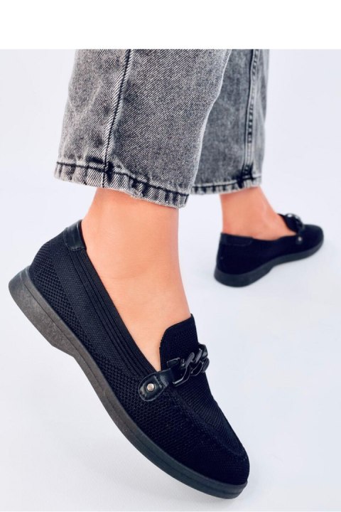 Mokasyny ażurowe LUCENA BLACK - Inello Inello