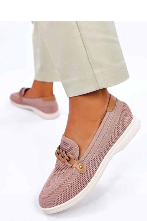 Mokasyny ażurowe LUCENA PINK - Inello Inello Mokasyny ażurowe LUCENA PINK - Inello Inello