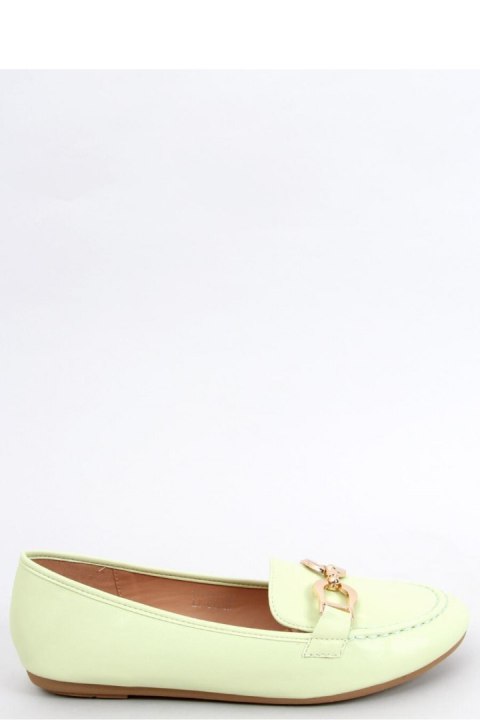 Mokasyny damskie AMIYA LT.GREEN - Inello Inello Mokasyny damskie AMIYA LT.GREEN - Inello Inello