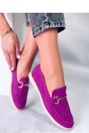 Mokasyny damskie MILVA FUKSJA - Inello Inello Mokasyny damskie MILVA FUKSJA - Inello Inello