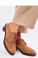 Mokasyny na obcasie VEDRA CAMEL - Inello Inello