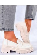 Mokasyny na platformie DENCH BEIGE - Inello Inello Mokasyny na platformie DENCH BEIGE - Inello Inello