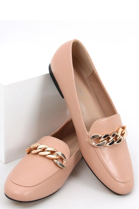 Mokasyny z łańcuchem ADDISON NUDE - Inello Inello