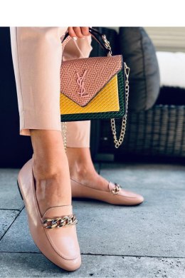 Mokasyny z łańcuchem ADDISON NUDE - Inello Inello