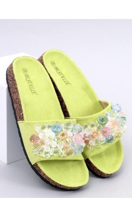 Sandał Klapki korkowe z kamieniami MALIV GREEN - Inello Inello