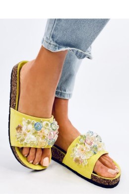 Sandał Klapki korkowe z kamieniami MALIV GREEN - Inello Inello