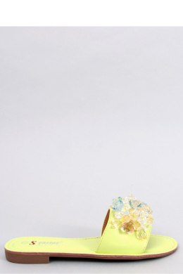 Sandał Klapki z kolorowymi kamieniami ESTRADA GREEN - Inello Inello