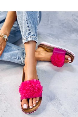Sandał Klapki z kwiatami SOUTH FUKSJA PEACH - Inello Inello
