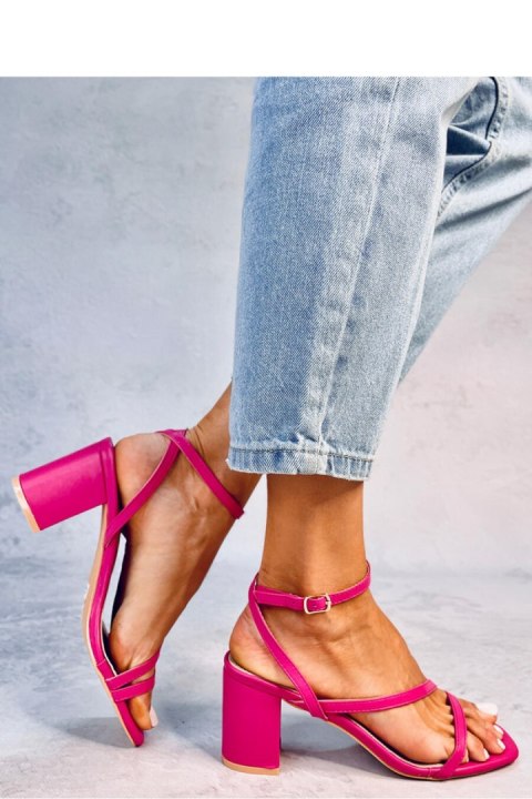 Sandałki na obcasie THERESA FUKSJA - Inello Inello Sandałki na obcasie THERESA FUKSJA - Inello Inello