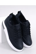 Sneakersy na koturnie CHEEVE BLACK - Inello Inello