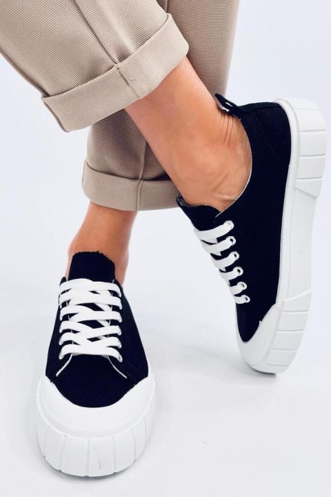 Trampki damskie CONSEN BLACK - Inello Inello Trampki damskie CONSEN BLACK - Inello Inello